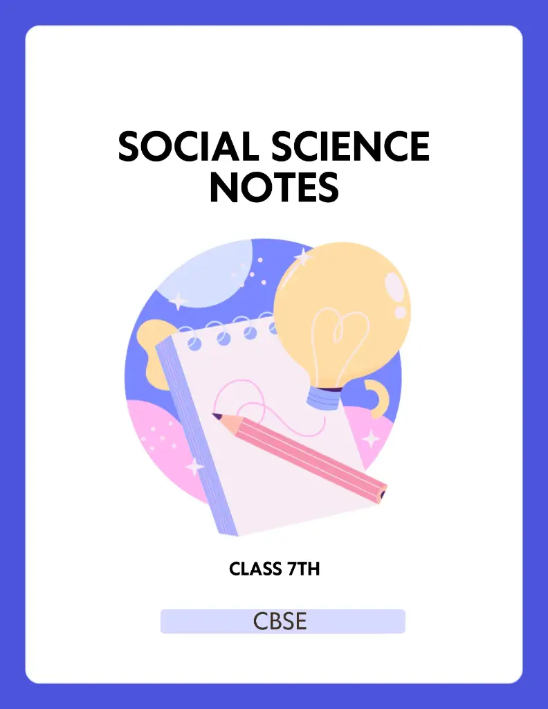 SS notes (CBSE) class 7th