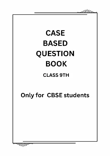 Cased base question book (Only for CBSE) class 9th