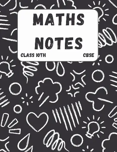 Maths notes (CBSE) Class 10 th